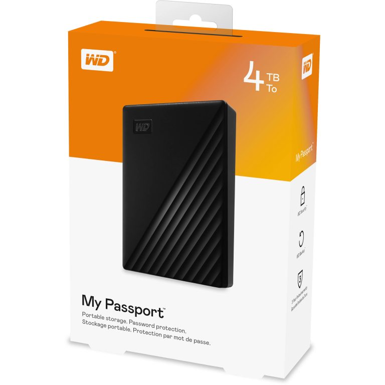 WD My Passport 4TB Portable HDD