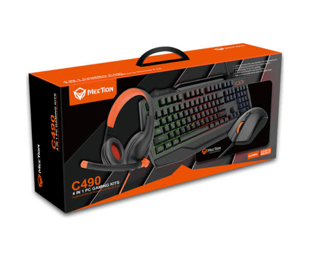 Meetion C490 gaming keyboard mouse headset mouse pad